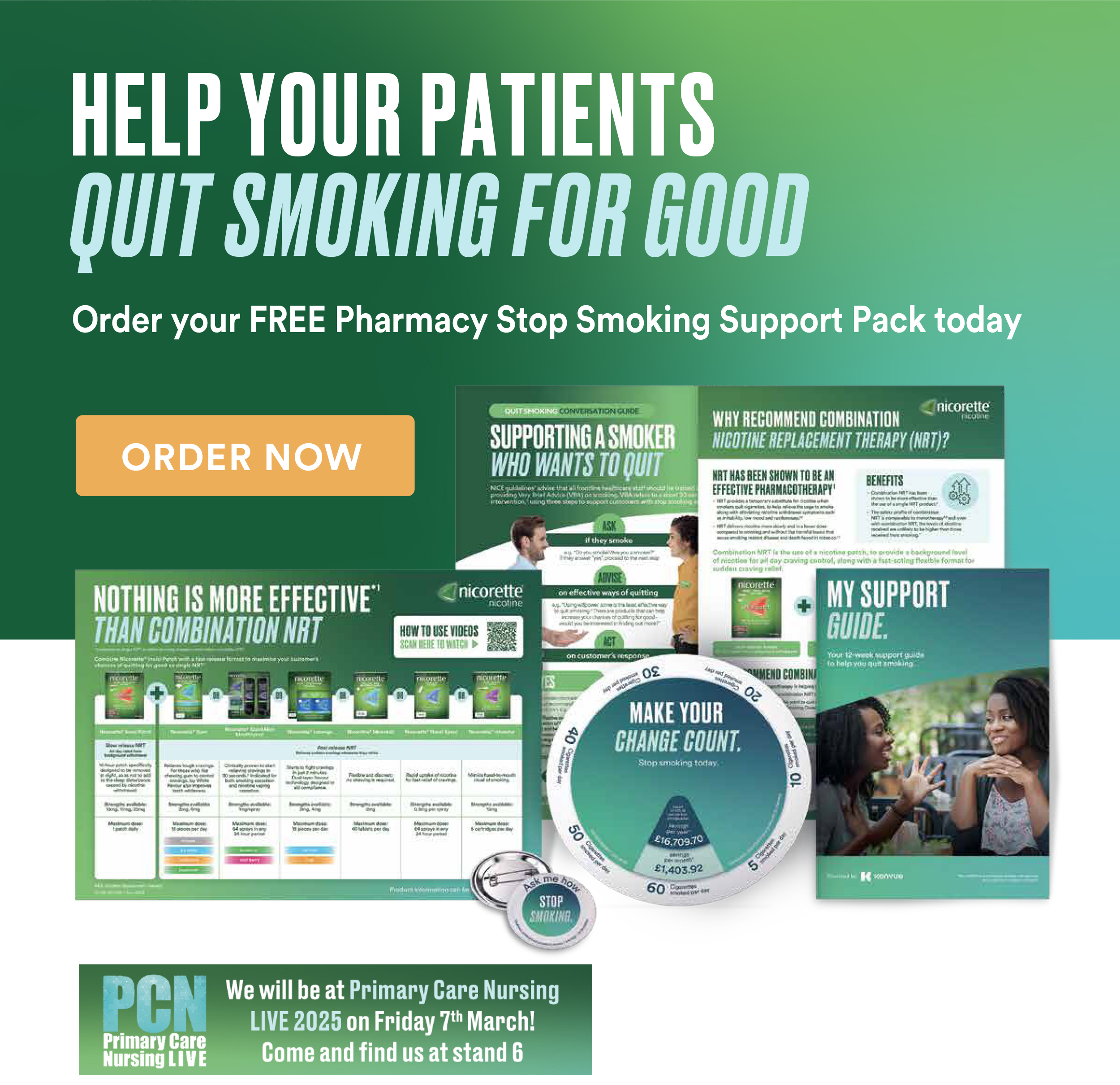 Order your FREE Pharmacy Stop Smoking Support Pack today
